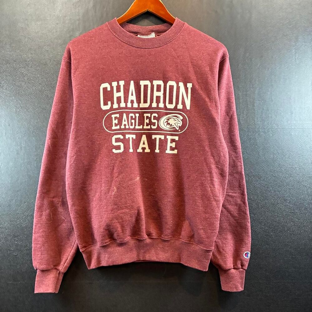 Champion Men's Burgundy and Red Sweatshirt